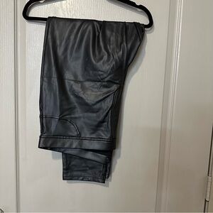 Black Faux Leather Pants Sanctuary 3X Clubwear Sexy Pleather Timeless Party NWOT